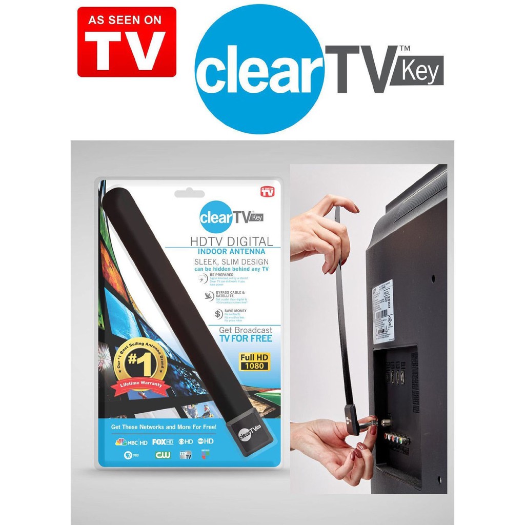 Clear TV HDTV FREE TV Digital Indoor Antenna | Antena Dalam Ruangan Tanpa  Kabel | Shopee Indonesia