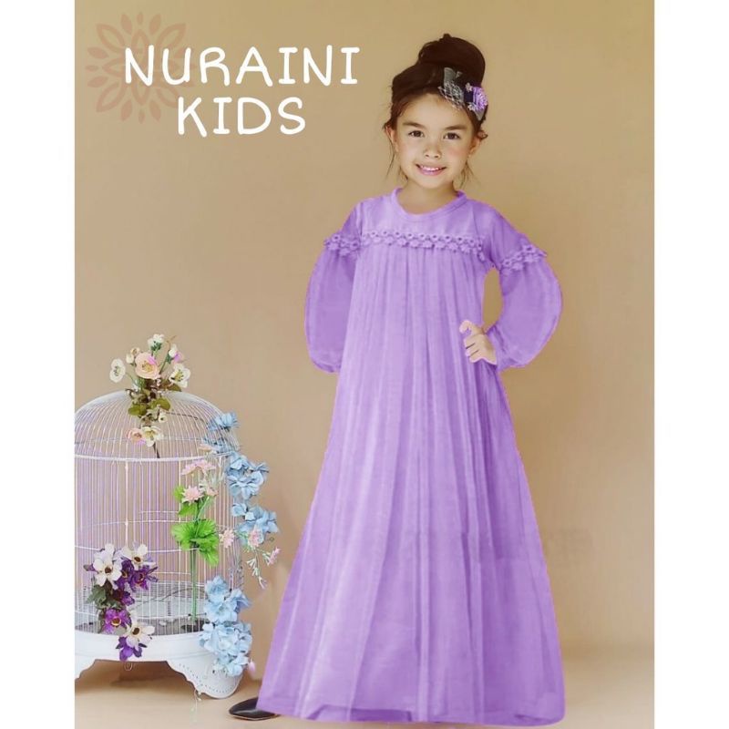 XOS - MAXI ZOYA KIDS/ DRESS NURAINI KIDS / GAMIS ANAK PEREMPUAN TERBARU / BISA COD✅