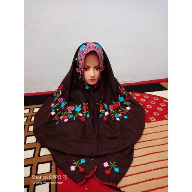 Mukena polino Coklat tua