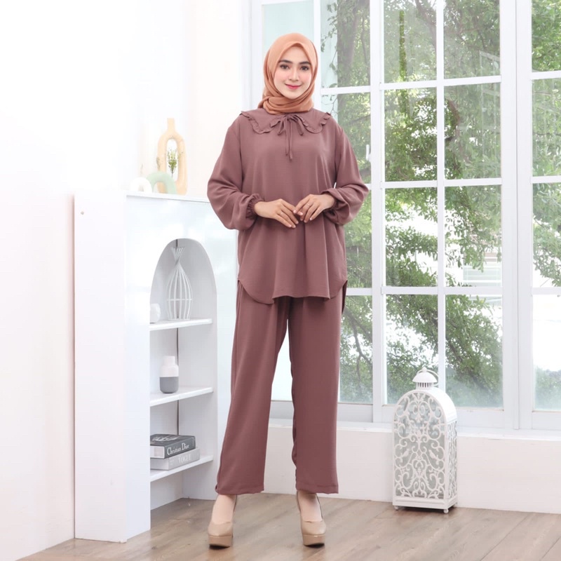 ilook | One Set Petuli | Daily Set Wanita Bahan Crepe