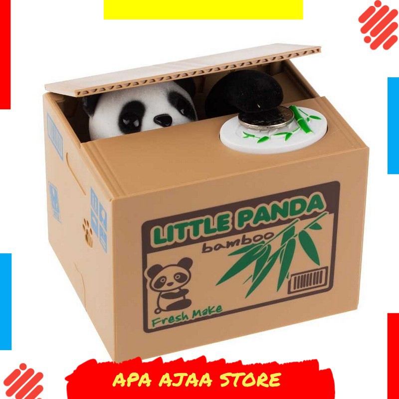 Hot Promo ! Celengan Panda Steal Money Little Panda Piggy Bank