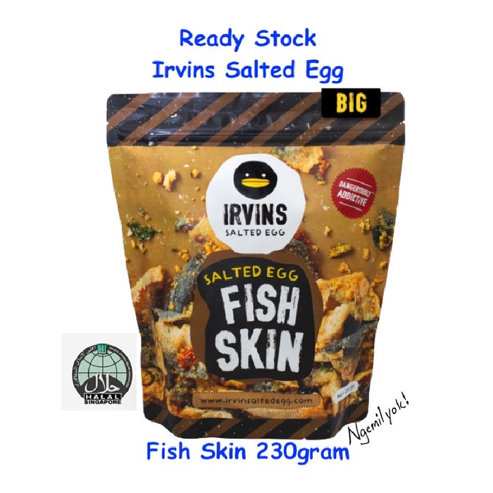 

⭐ COD ⭐ Irvins Salted Egg Fish Skin Big (230gr)