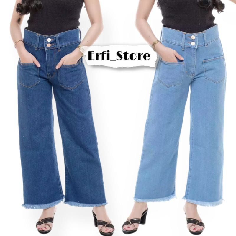 Celana Kulot Rawis 27 - 34 Celana Jeans Wanita