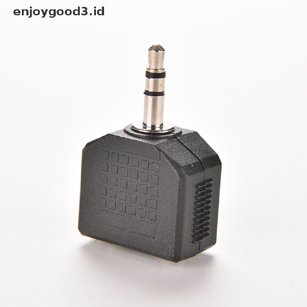 (Rready Stock) Adaptor Splitter Jack Audio 3.5mm 1 / 8 &quot;Male Ke 2 Female (ID)