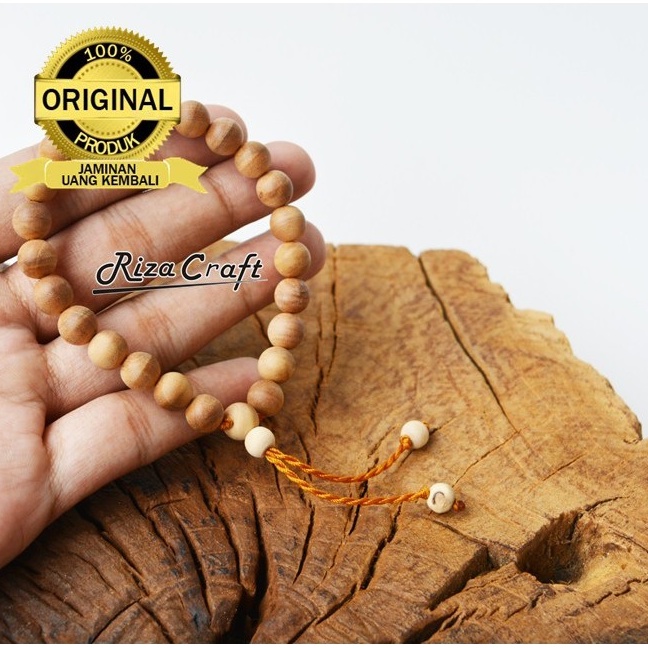 Gelang Kayu Galih Cendana Kupang NTT Asli Wangi Terbaik 8 mm