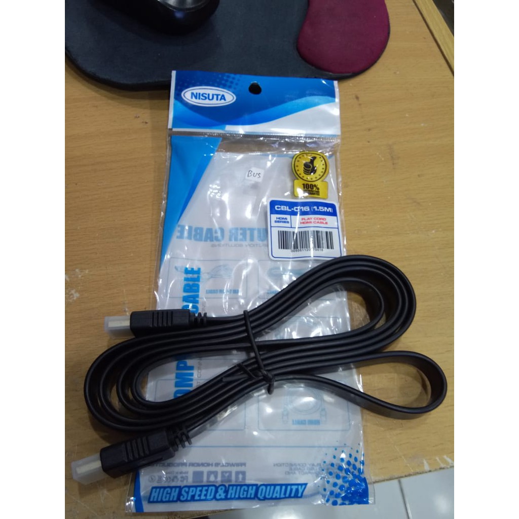 Kabel HDMI NISUTA 1.5 Meter - Cable HDMI - HDMI Cable CBL-016 AMOM