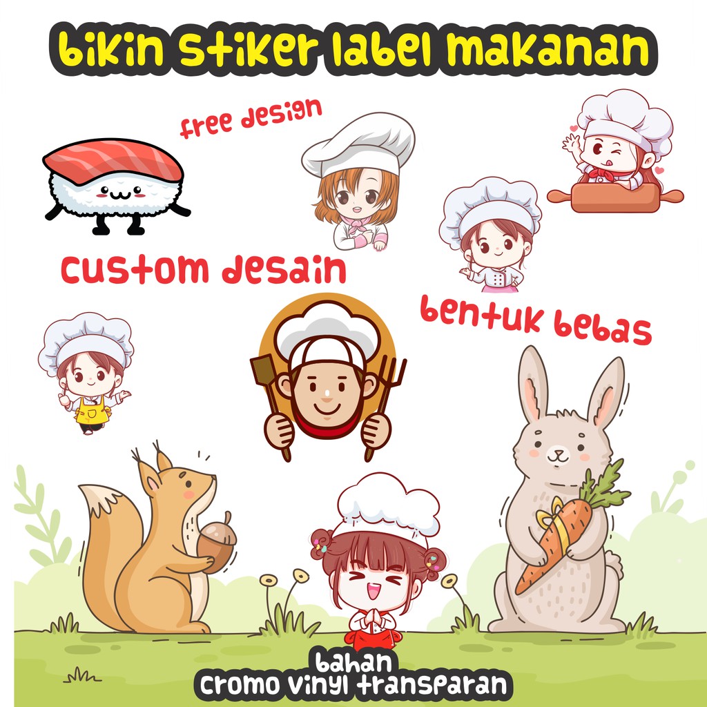 

Bikin stiker label makanan