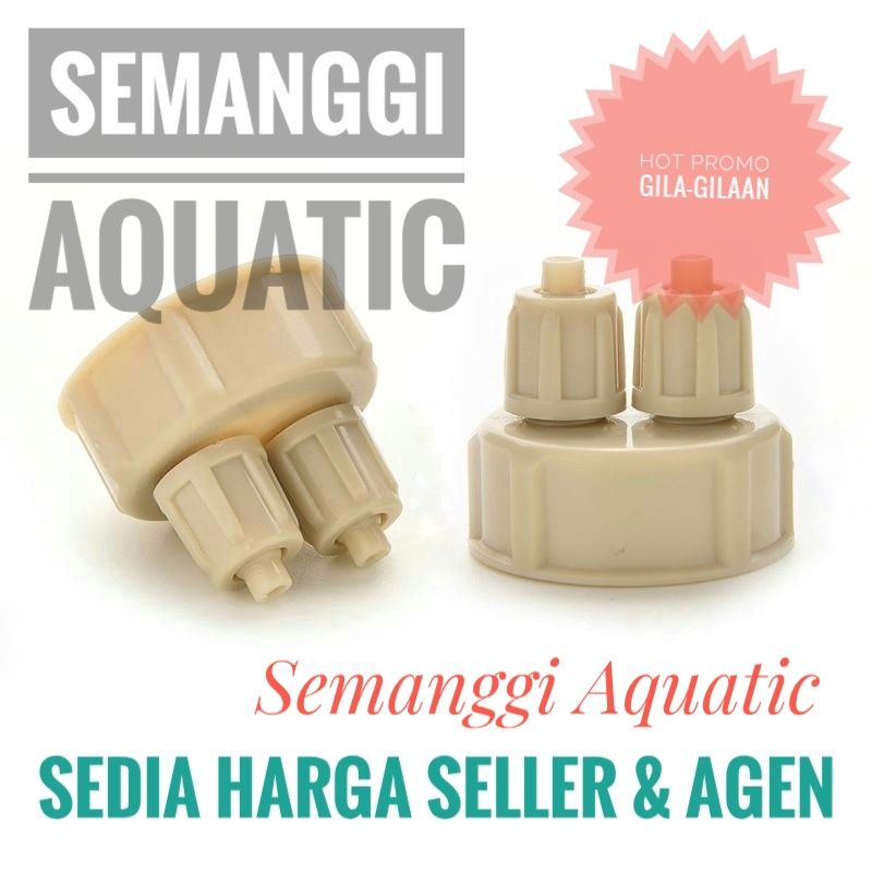 Tutup Botol CO2 DIY / Tutup CO2 Tabung / CO2 Diffuser / check valve