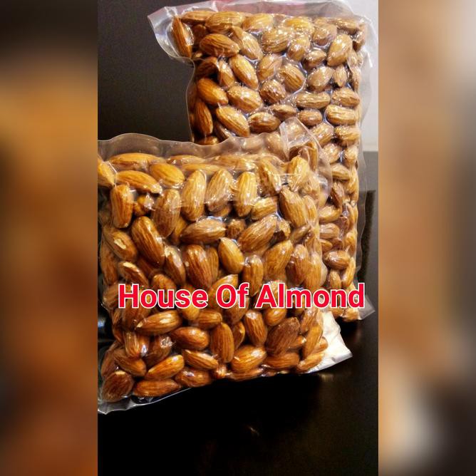 

Cxr1 Roasted Almond Premium (Panggang) Kacang Almond Blue Diamond 500Gram Wc9S