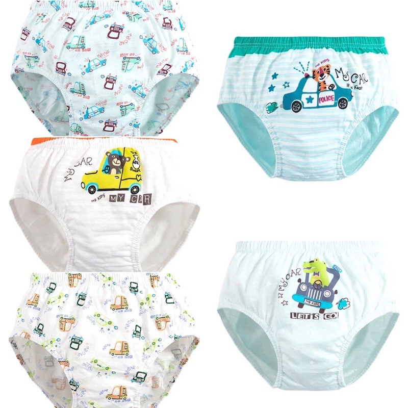 SET Celana Dalam Anak Cowo Box 5 Pcs Celana Dalam Anak Cowo bahan Katun Impor Kolor Anak Laki Laki