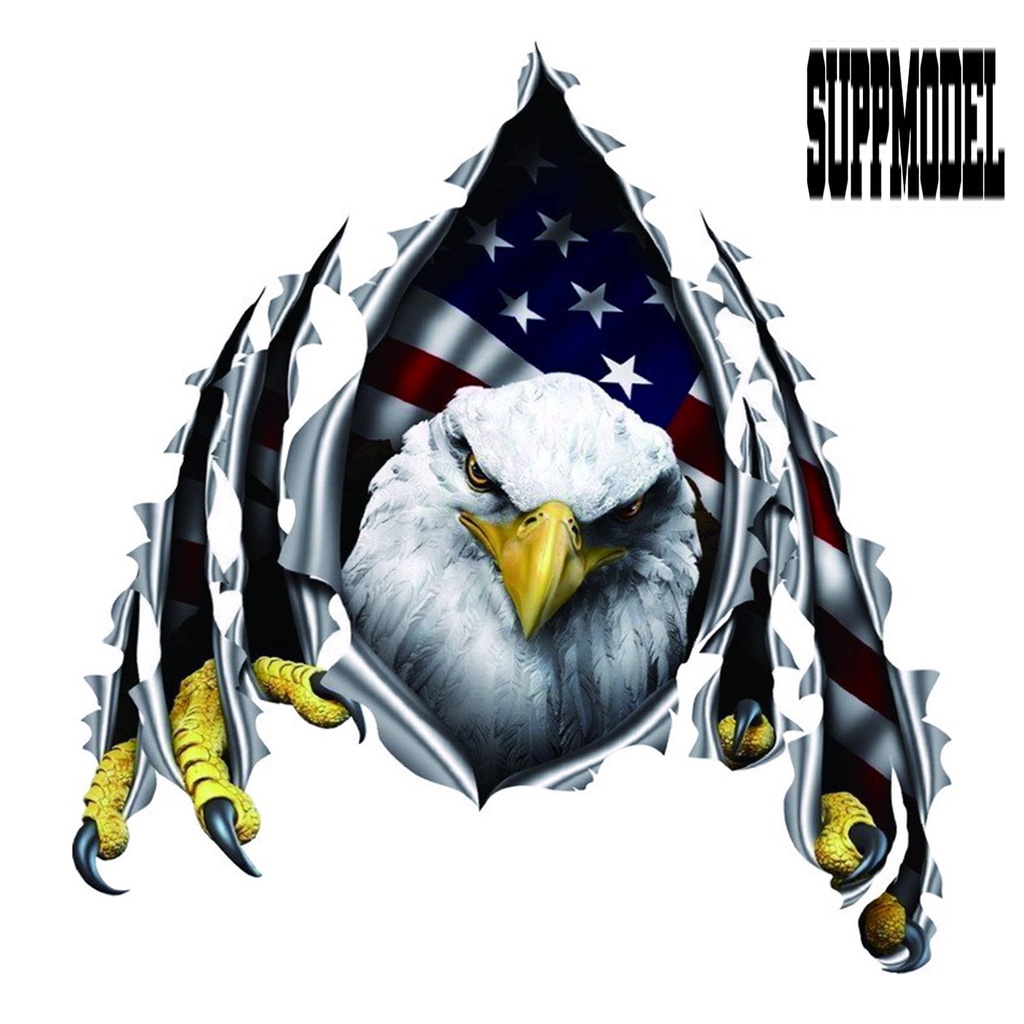 AMERICAN EAGLE Stiker Decal Vinyl Motif Elang Amerika Untuk Dekorasi Van