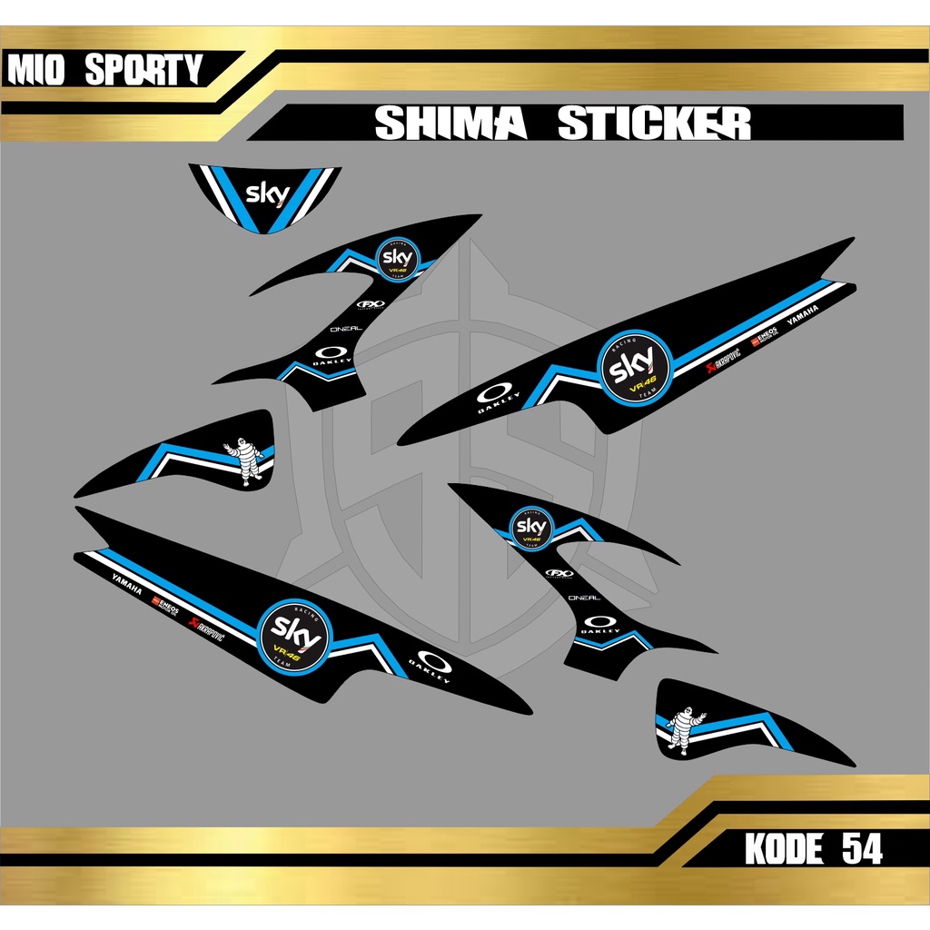 [COD] Stiker MIO SPORTY Striping MIO SPORTY Motor YAMAHA Sticker Variasi Racing 54 - 61