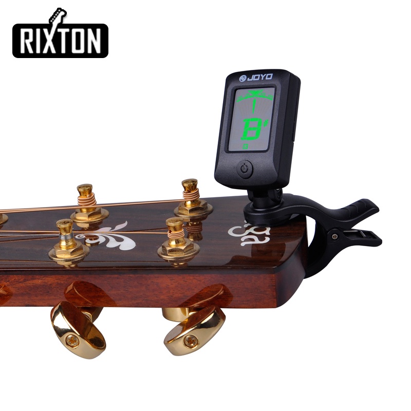 Rixton Joyo Gitar Akustik Tuner Ukulele Tuner Alat Musik Bass Tuner Digital Clip-on