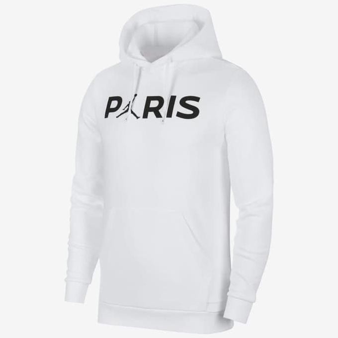 Jaket Hoodie Sweater jumper Jordan x PSG Air Jordan Paris Saint germain Putih Jacket Distro Pria