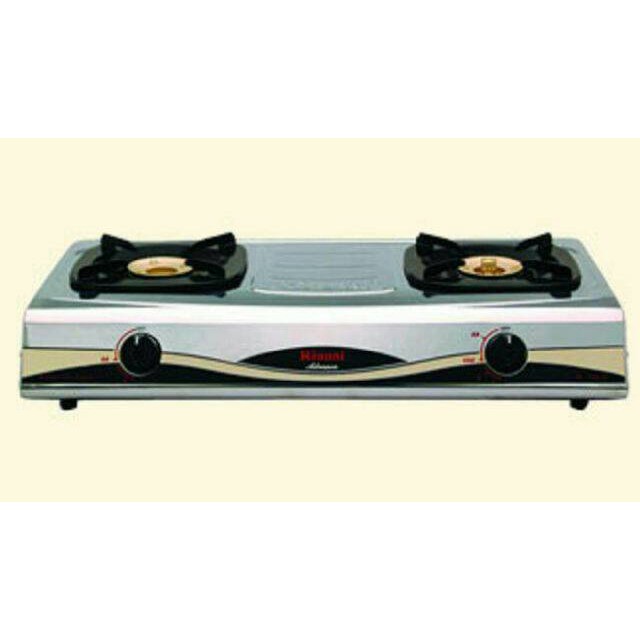 kompor gas rinnai 2tungku RI-522A(api besar api lilin)stenlis