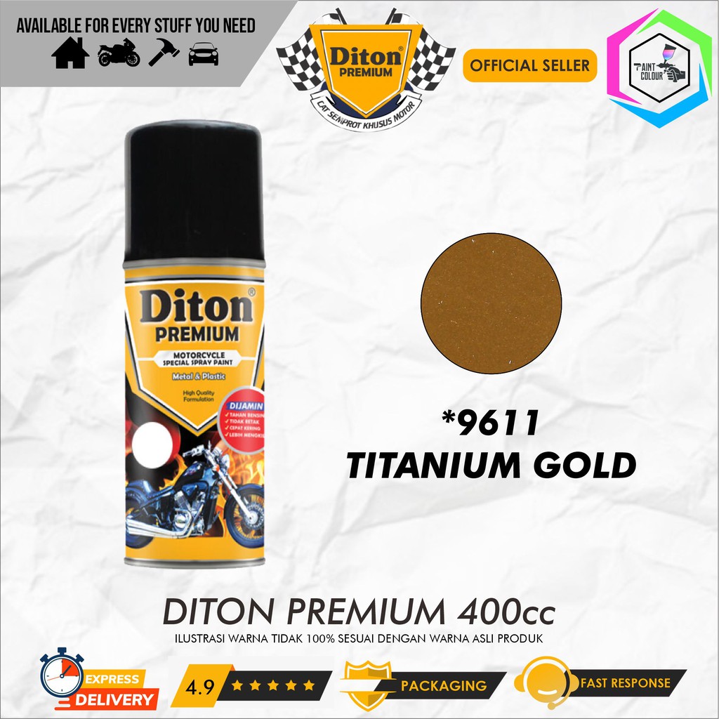 Diton PREMIUM 9611* Titanium Gold Cat Semprot