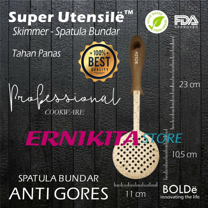 BOLDe SUPER UTENSILE SKIMMER - Sutil Sodet Spatula Bundar Lubang