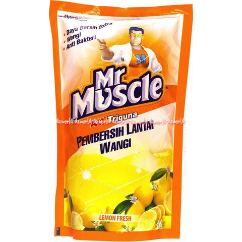 Mr. Muscle Cairan Pembersih Lantai Pouch 750ml Mr Muscle Maskel Wangi Lemon Lavender