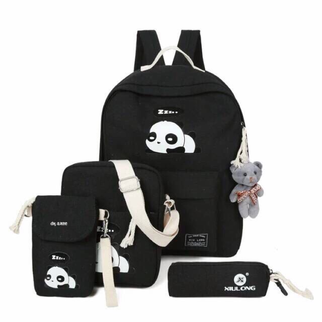 Backpack murah / tas ransel panda / ransel anak / ransel 4in1 / tas sekolah anak / ransel murah