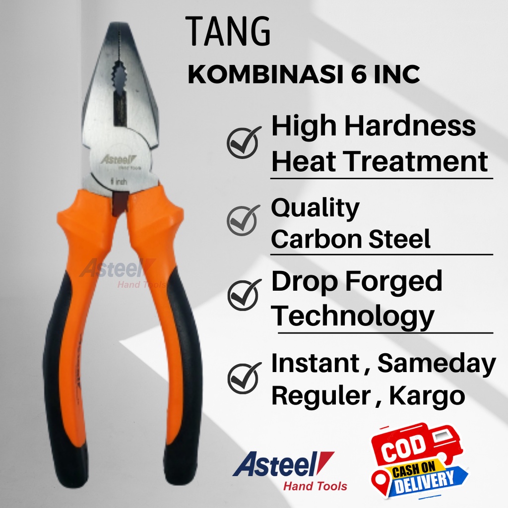 ASTEEL Tang kombinasi 6&quot; 6in 6 inch 6 inci Plier Combination Pliers