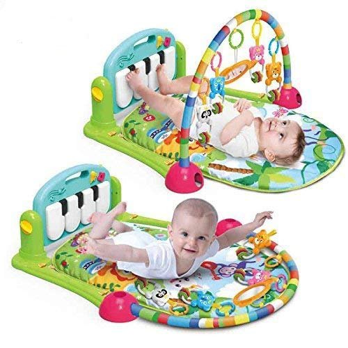 ☀ INDOLAND ☀ Baby Play Gym Mainan Anak Bayi Rattle &amp; Piano Playmat Matras / Kasur Bayi Playgym Musical T005