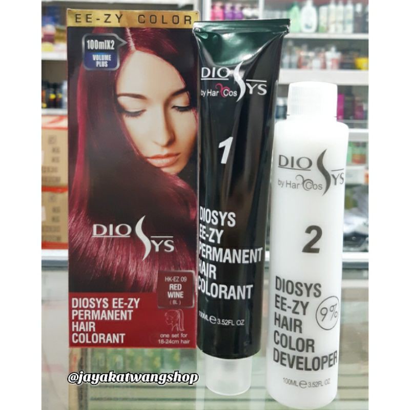 DIOSYS EE-ZY PERMANENT HAIR COLOR 100 mL &amp; 45 mL| Hair Color | Pewarna Semir Rambut Dyosis