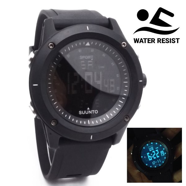 Anti Air - Jam Tangan Pria SUUNTO AMBIT2S Tali Rubber Water Resist Proof