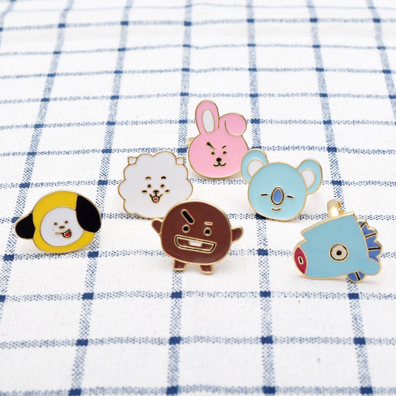 [BS] BISA COD KPOP BTS BT21 Cincin Ring Aksesoris Wanita TATA COOKY - KP023