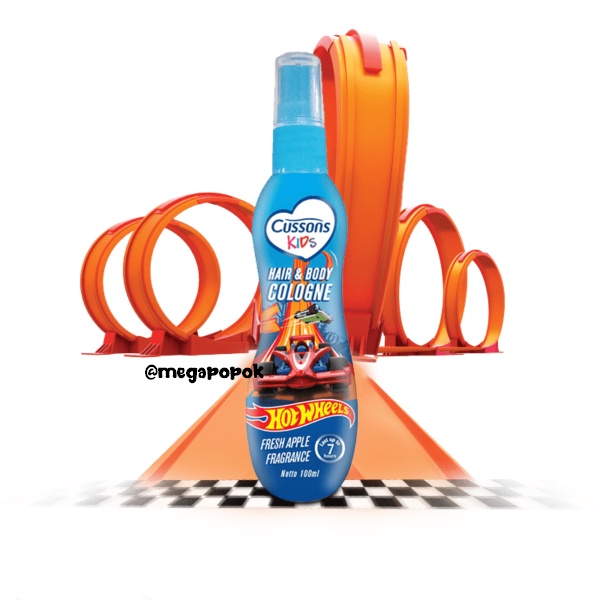 Cussons Kids Hair &amp; Body Cologne Hotwheels/Naura 100ML/megapopok