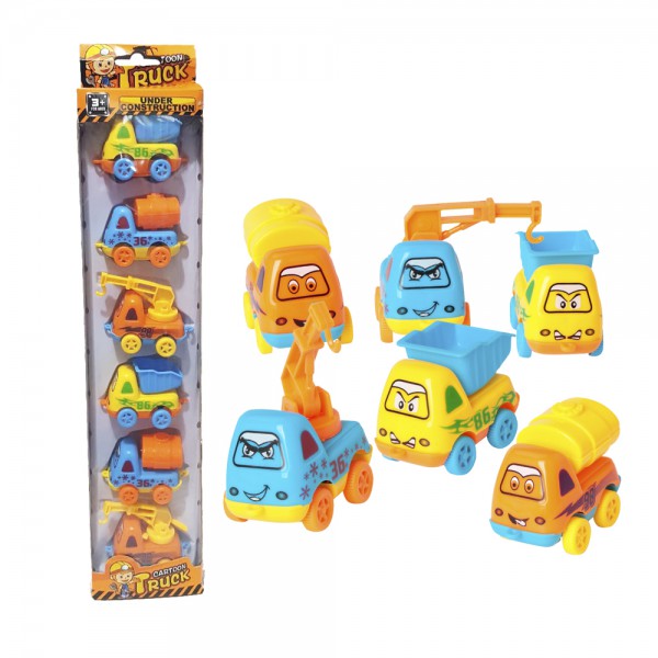 Mobil CARTOON TRUCK construction Team 6 pcs NO.389-6A