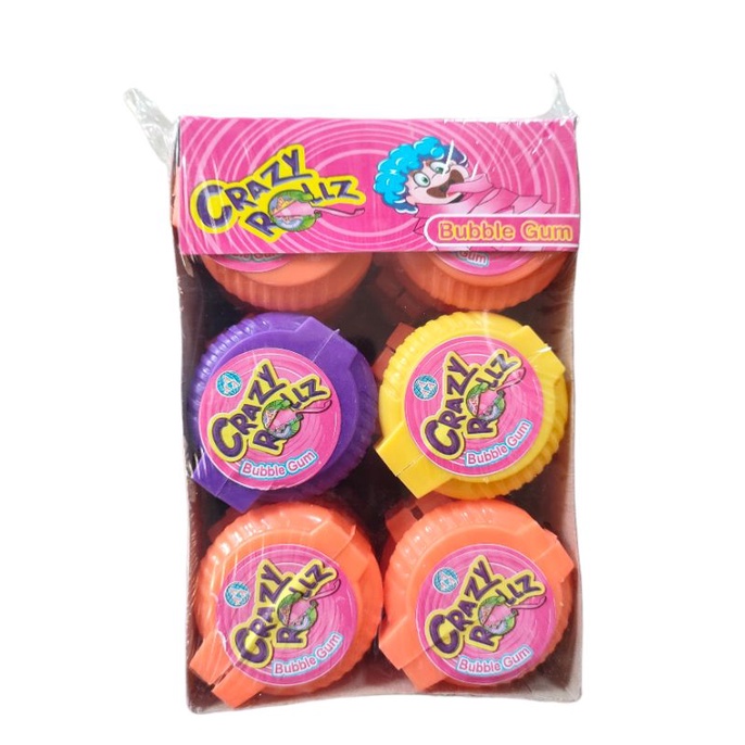 

(Isi 30 Pcs) Buble Gum Crazy Rollz Permen Karet Rasa Buah