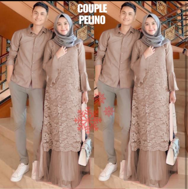 Promo Baju Couple Suami Istri Best Seller Baju Pesta Muslim Pasangan Brokat Premium Shopee Indonesia