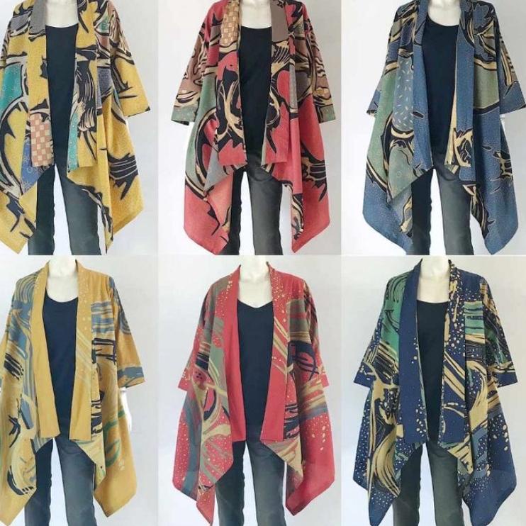 Tidak Diragukan.. LONG CARDI BATIK ASIMETRIS | LONG VEST BATIK WANITA ASIMETRIS