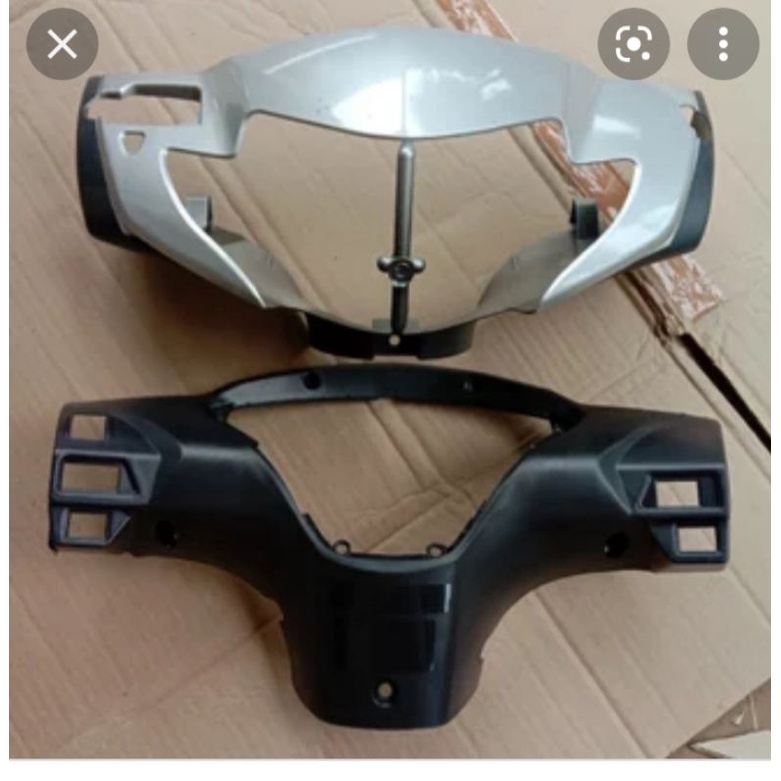 batok depan belakang Honda Supra x 125 lama tahun 2005_2006 silver