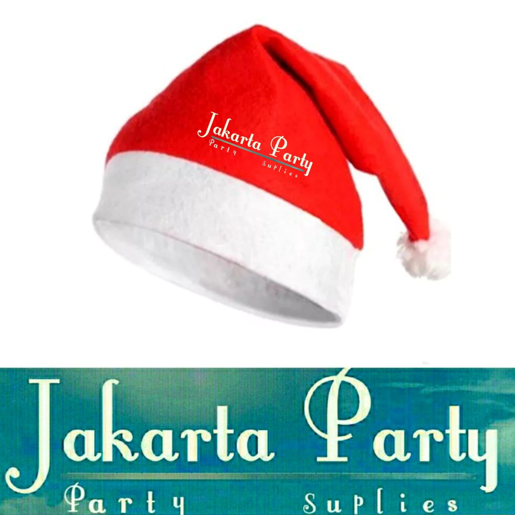 Topi Natal Polos ANAK-ANAK / Topi Santa / Topi Christmas / Topi Xmas