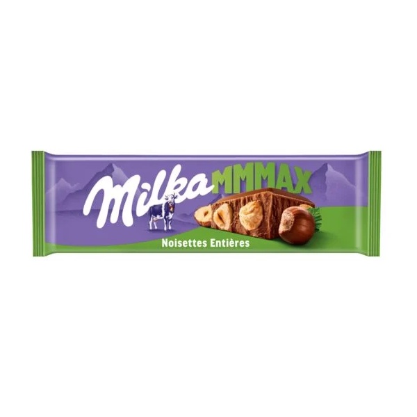 Coklat Milka Chocolate Bar Mmmax Noitesses Entieres Hazelnut 270 Gram