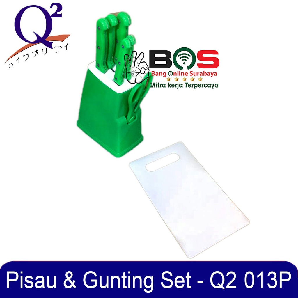 Pisau Gunting Dapur Telenan Pisau Set Q2-103 Q2 103 Pisau Serbaguna Lengkap