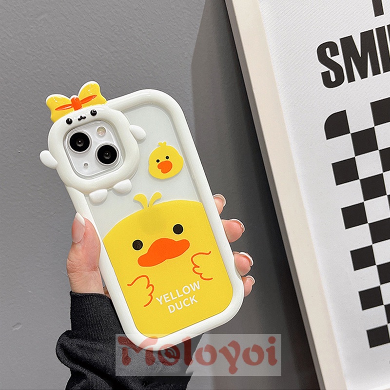 Soft Case TPU Motif Kartun Little Monster 3D Untuk IPhone 11 7plus 13 11 12 14 Pro MAX XR 7 8 6 6S 14 Plus X XS MAX SE 2020