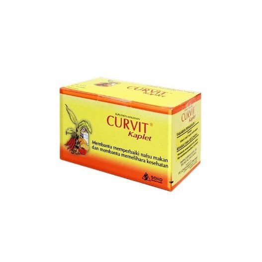 Curvit kaplet kemasan box isi 50 kaplet penambah nafsu makan