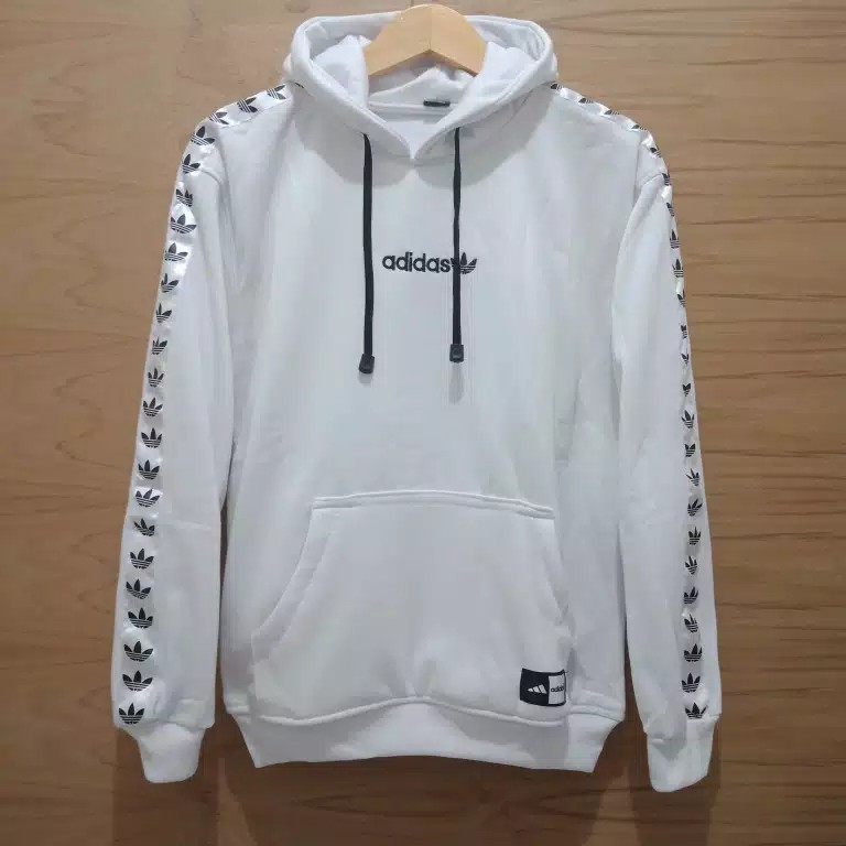 Sweater Hoodie ADIDAS List Tnt Hijau Fleece Tebal