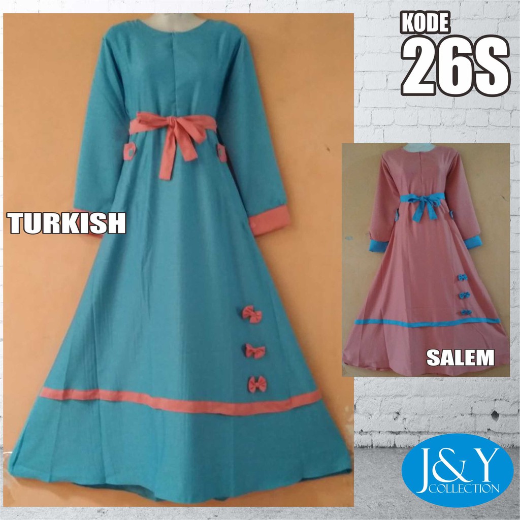 Baju Muslim Balotelli / Gamis / Dress / Party Dress / Long Dress / Gamis Syar'i / Kode 26S