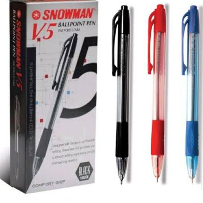 

Ready Oke] Grosir 1 Lusin Bulpen Snowman V-5 2 Warna