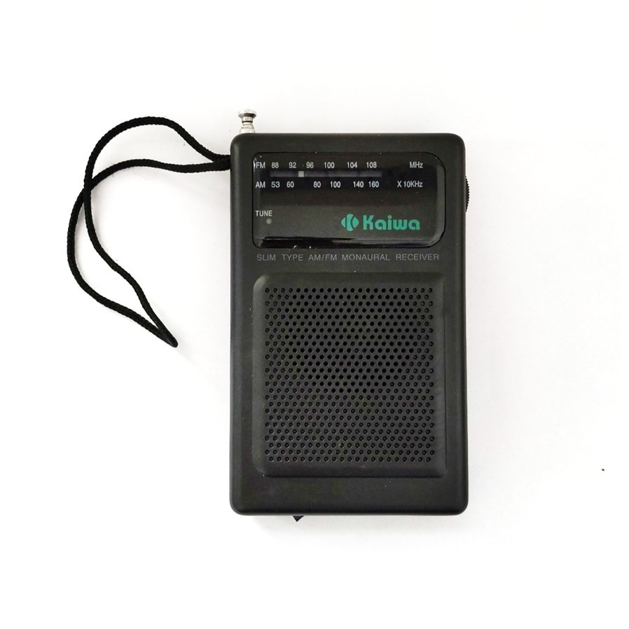 Radio FM AM Mini Portable Radio Free Earphone dan Baterai