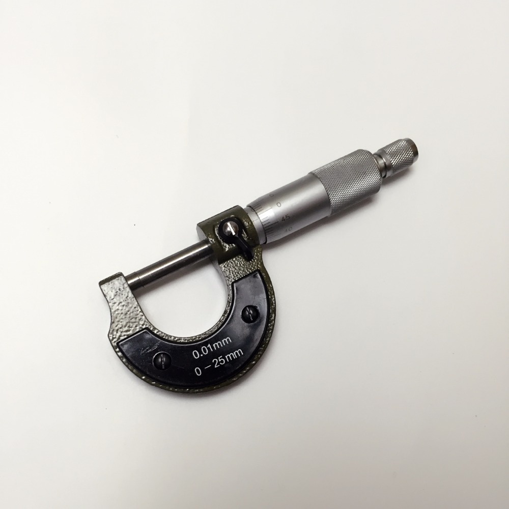 Micrometer 0-25mm 0.01mm mikrometer mikro meter pengukur tebal ukuran