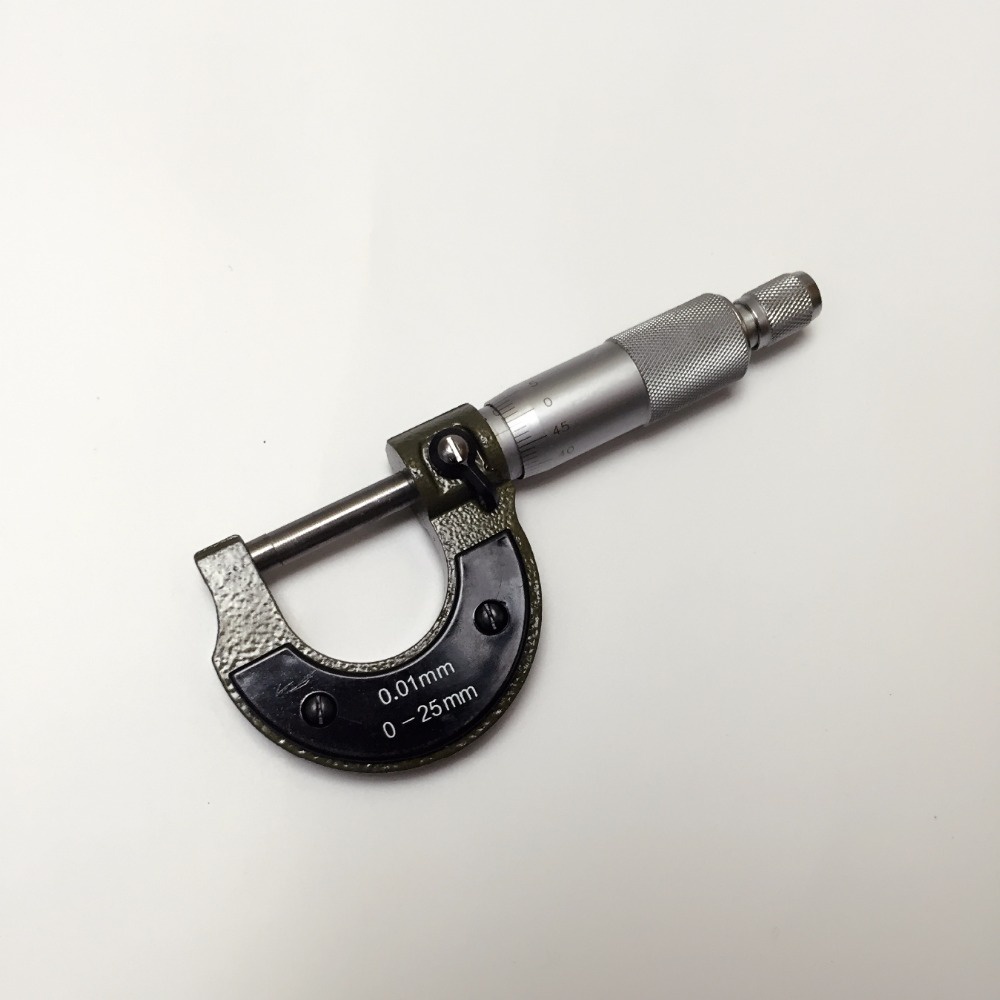 Micrometer 0-25 mm 0.01 mm - QST008 - Silver Black