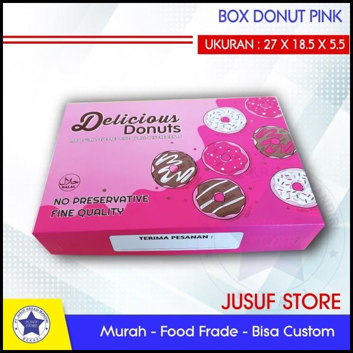 

Box Dus Donat Ukuran 27X18,5X5,5Cm Isi 50 Pcs
