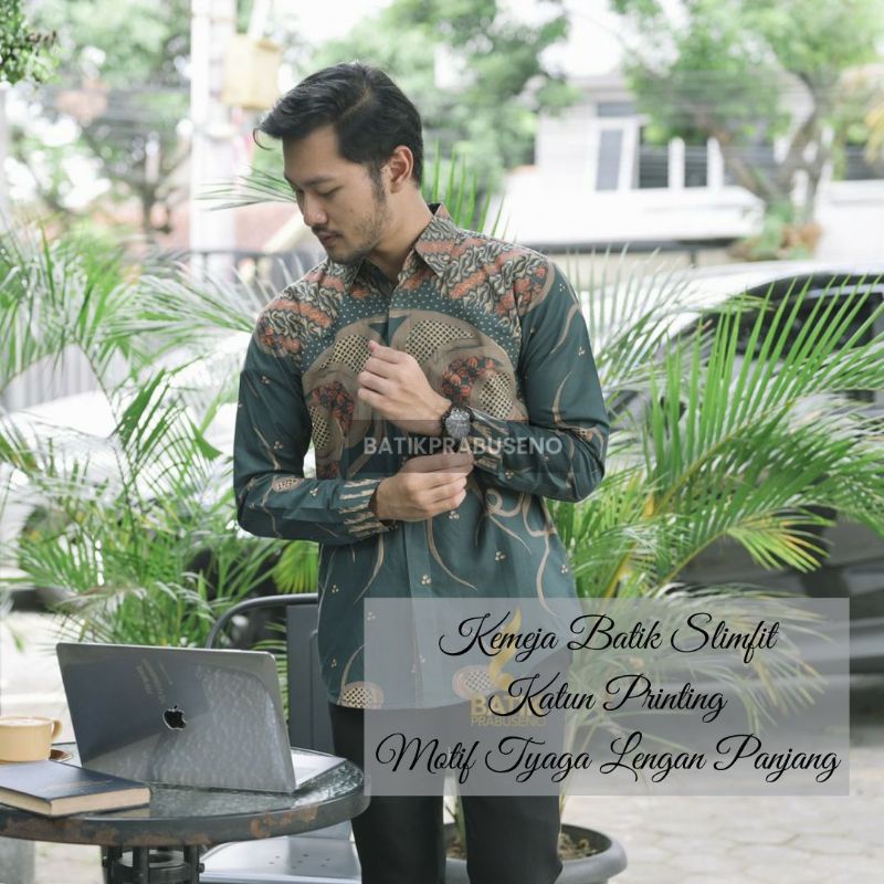 BATIK PRINTING SIZE SLIMFITLENGAN PANJANGMOTIF TYAGA