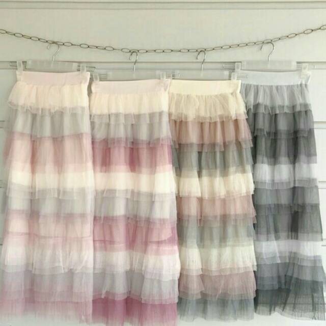 READY Rok tutu pelangi / tutu rainbow skirt / rok tutu dewasa