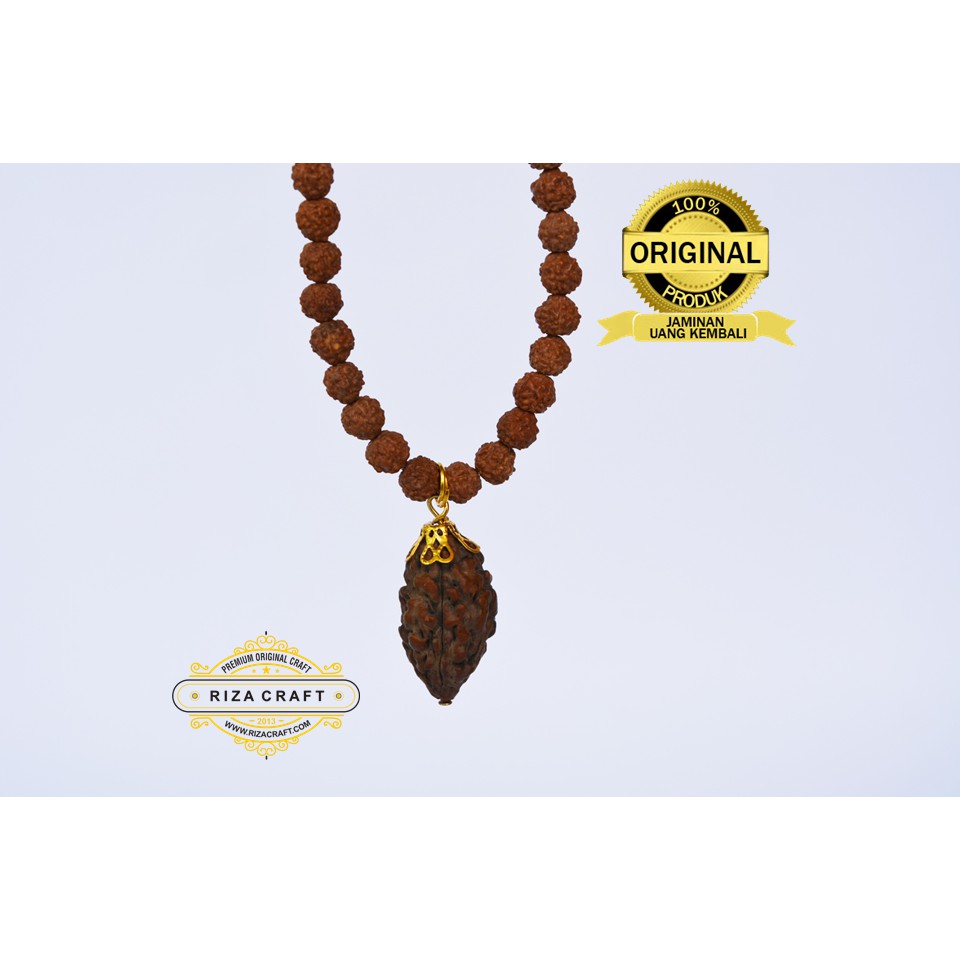 Kalung Biji Jenitri Genitri Asli Terbaik Super Untuk Pria Wanita. Bersertifikat