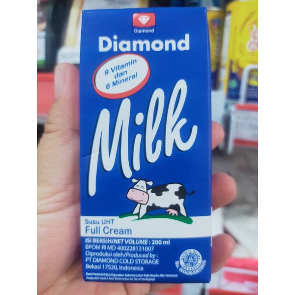 

full cream susu diamond 200ml